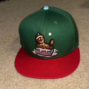 Baseballism NWOT Icing Gingerbread Man Snaback Hat- Gingerbread Scented